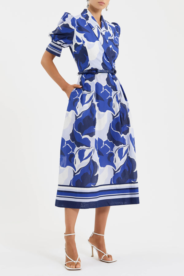 Rebecca Vallance Paros Short Sleeve Midi Dress
