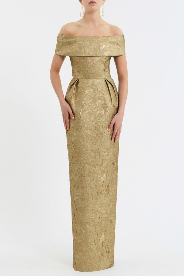 Rebecca Vallance Solana Off The Shoulder Gown
