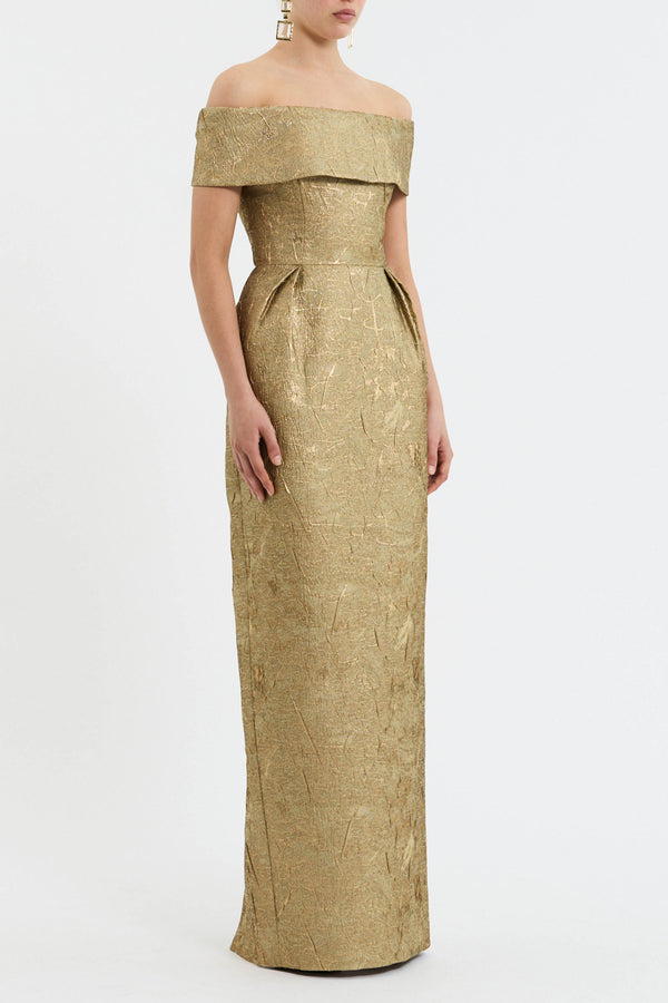 Rebecca Vallance Solana Off The Shoulder Gown