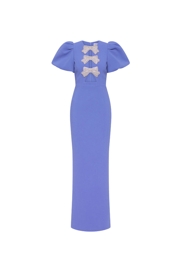 rebecca vallance Violetta Puff Sleeve Gown