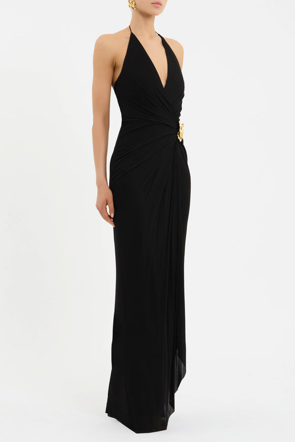 Rebecca Vallance Zaley Halter Maxi Dress