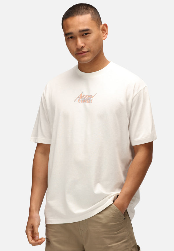 Recovered Clothing Action Comics Relaxed Ecru T-Shirt