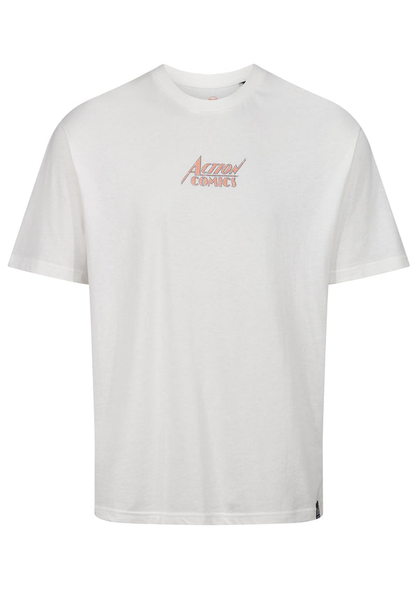 Recovered Clothing Action Comics Relaxed Ecru T-Shirt