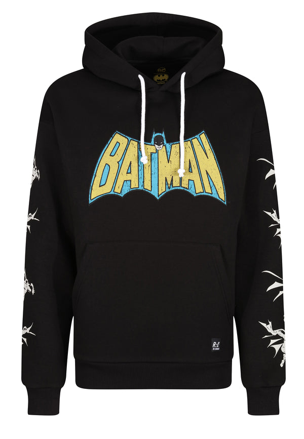 Recovered Clothing Batman Classic Logo Black Hooded Sweatshirt