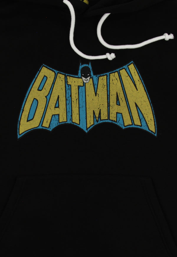 Recovered Clothing Batman Classic Logo Black Hooded Sweatshirt