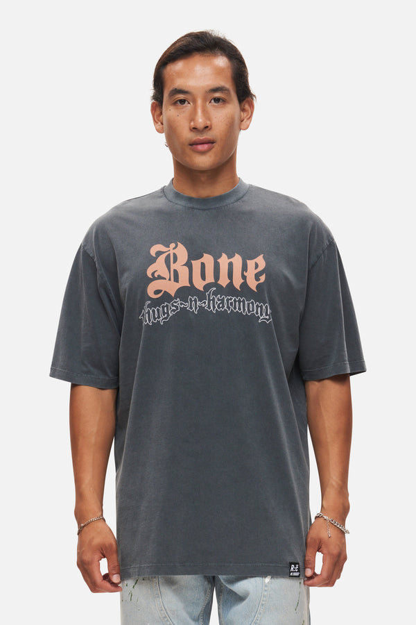 recovered clothing Bone Thugs-n-Harmony Washed Black Relaxed T-Shirt by Recovered