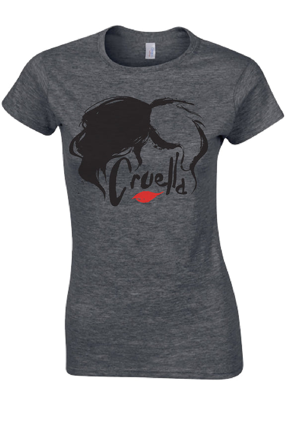 Recovered Clothing Disney Cruella Devil Features Charcoal Boyfriend T-Shirt