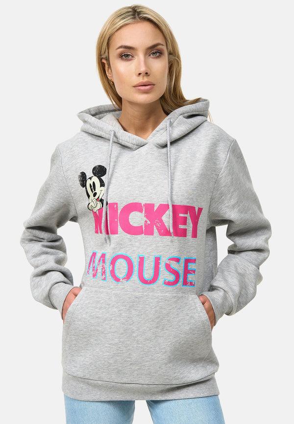 recovered clothing Disney Mickey Mouse Grey Womens Hooded Sweatshirt