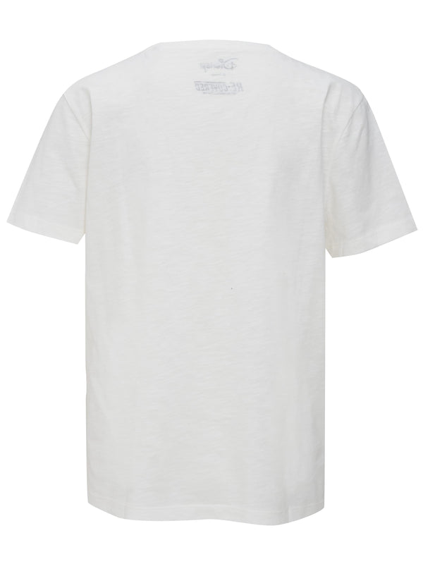 Recovered Clothing Disney Mickey Mouse Hug Ecru Fitted Womens T-Shirt