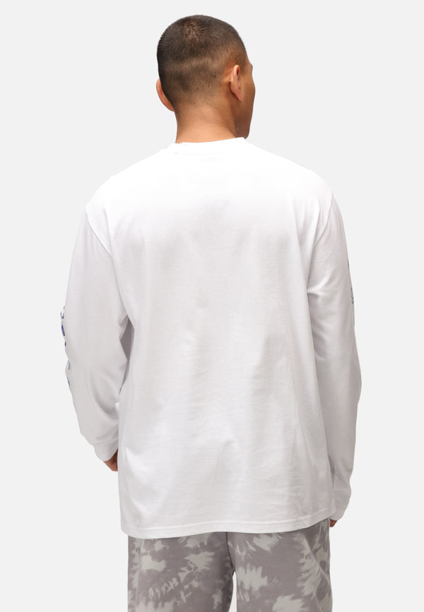 Recovered Clothing Disney Mickey Sketch Sleeve Print White Long Sleeve T-Shirt