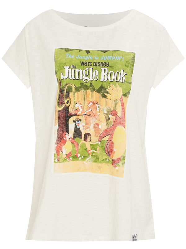 Recovered Clothing Disney The Jungle Book Vintage Poster Ecru Womens Boyfriend T-Shirt