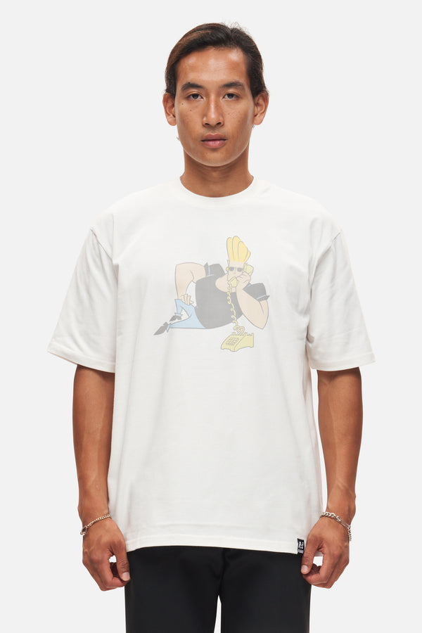 recovered clothing Johnny Bravo Ecru Relaxed T-shirt by Recovered