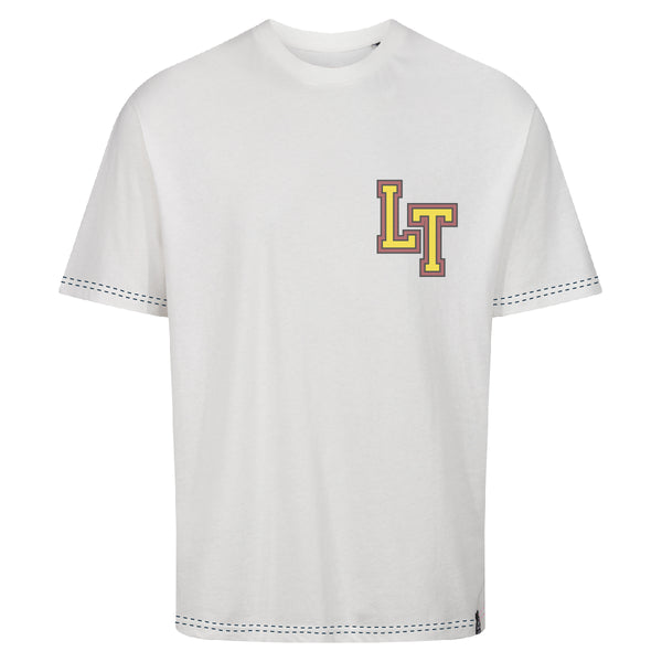 Recovered Clothing Looney Tunes Basketball Ecru Relaxed T-shirt By Recovered
