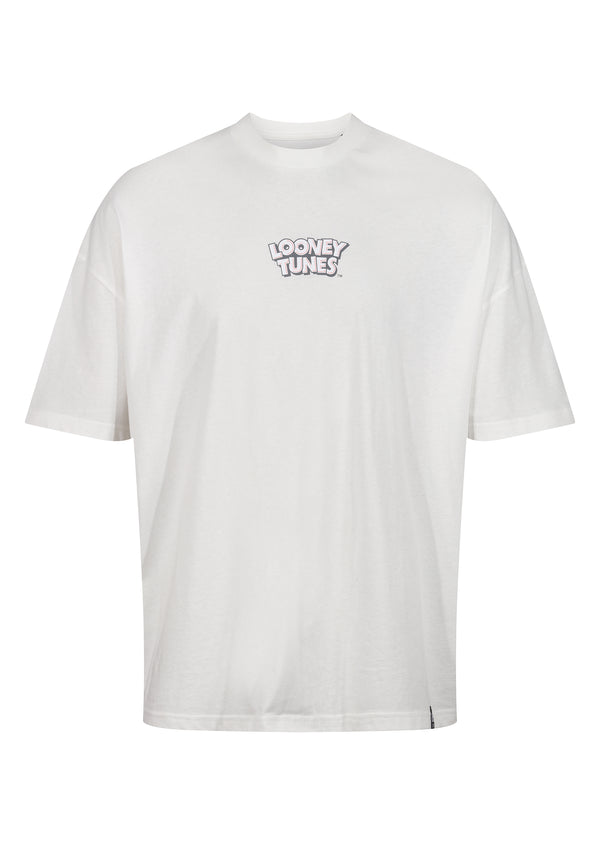 Recovered Clothing Looney Tunes Character Central Ecru Oversized T-Shirt