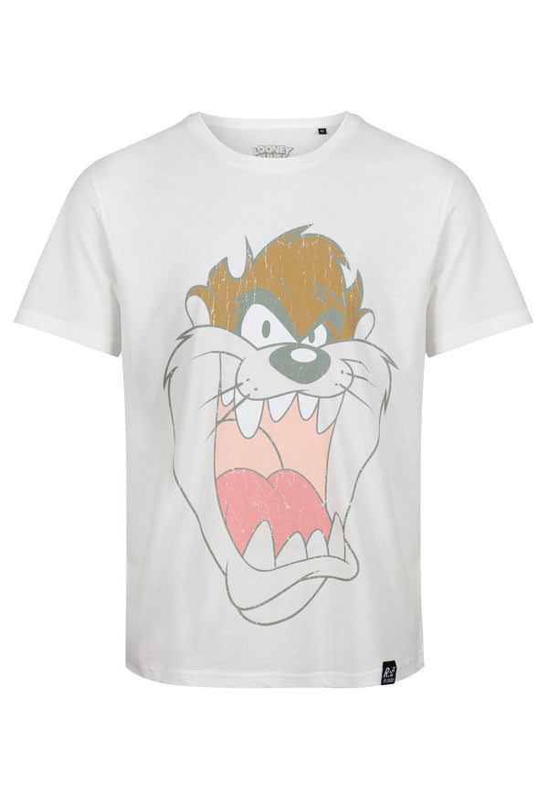 Recovered Clothing Looney Tunes Tasmanian Devil Ecru T-Shirt