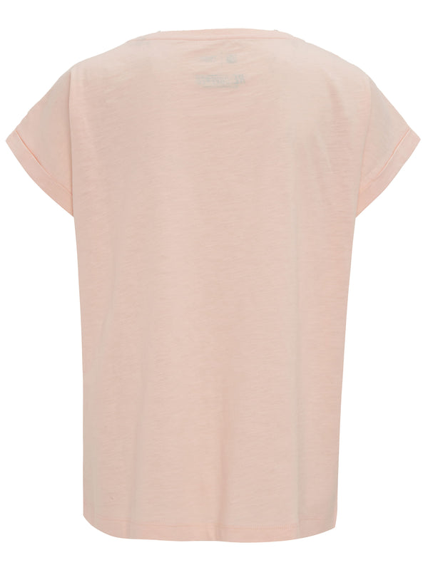 Recovered Clothing NFL 66 Miami Dolphins Pink Womens Boyfriend T-Shirt
