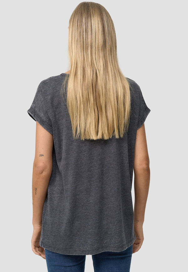 Recovered Clothing NFL Raiders Charcoal Womens Boyfriend T-Shirt