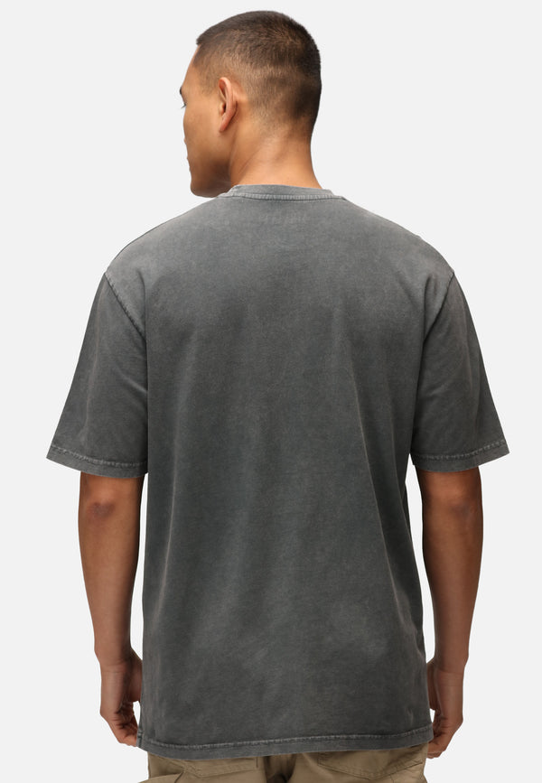 Recovered Clothing Nirvana One Tone Angel Washed Black Relaxed T-Shirt