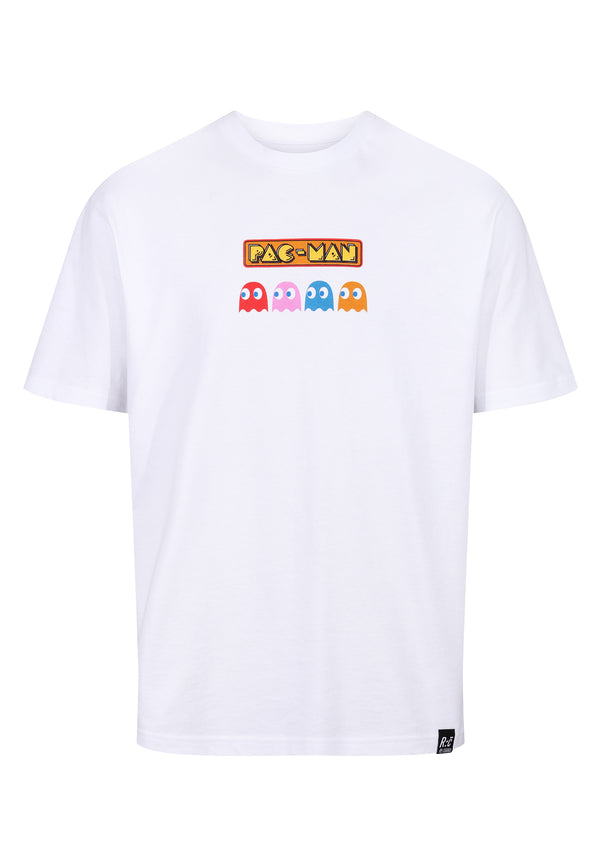 Recovered Clothing Pac Man Fruit Eyes White Relaxed T-Shirt