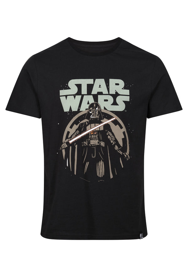 Recovered Clothing Star Wars Darth Vader Lightsaber Black T-Shirt