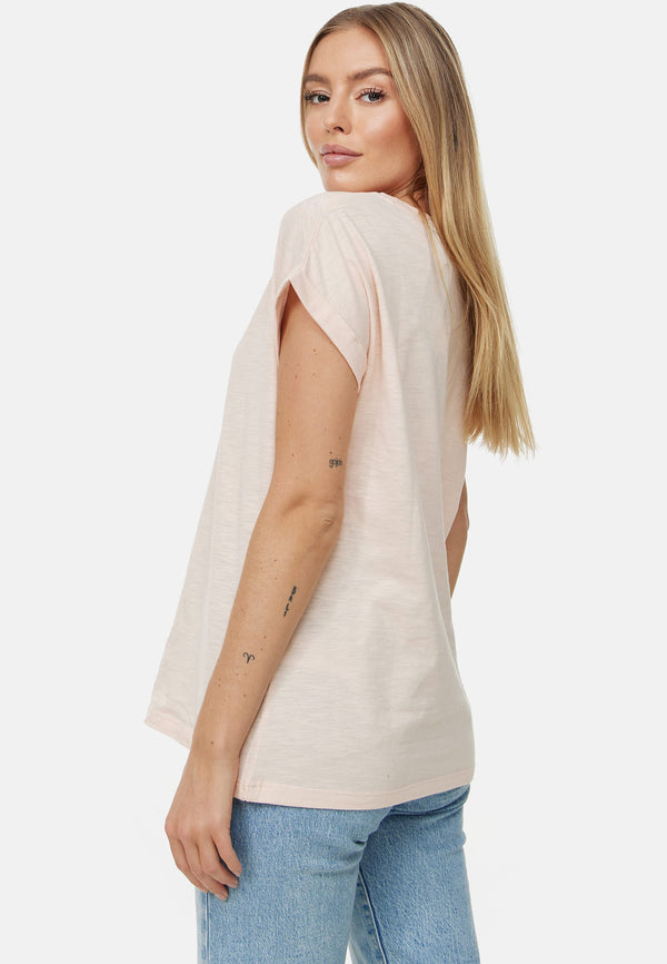 Recovered Clothing Star Wars The Child Mandalorian Pink Boyfriend T-Shirt