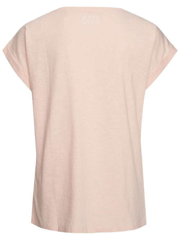 Recovered Clothing Star Wars The Child Mandalorian Pink Boyfriend T-Shirt