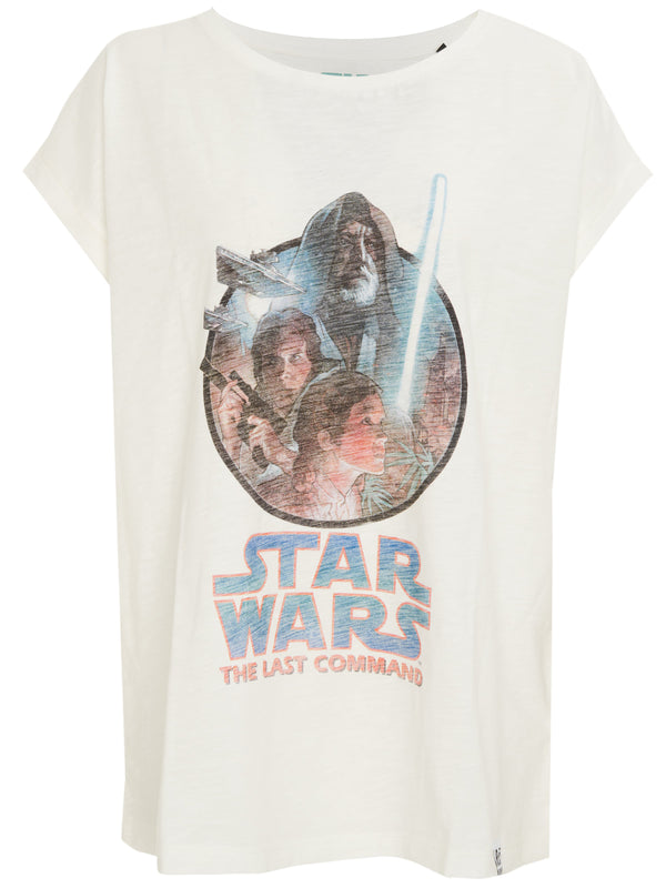 Recovered Clothing Star Wars The Last Command Ecru Womens Boyfriend T-Shirt