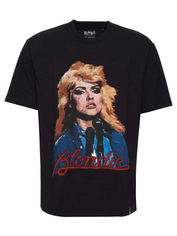 Recovered Clothing Unisex Blondie Graphic Relaxed Black T-Shirt