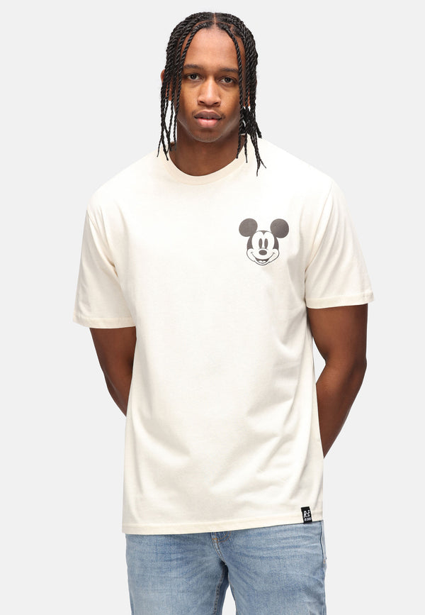 recovered clothing Unisex Disney Mickey Mouse Spirit Of Tiger Ecru Relaxed T-shirt