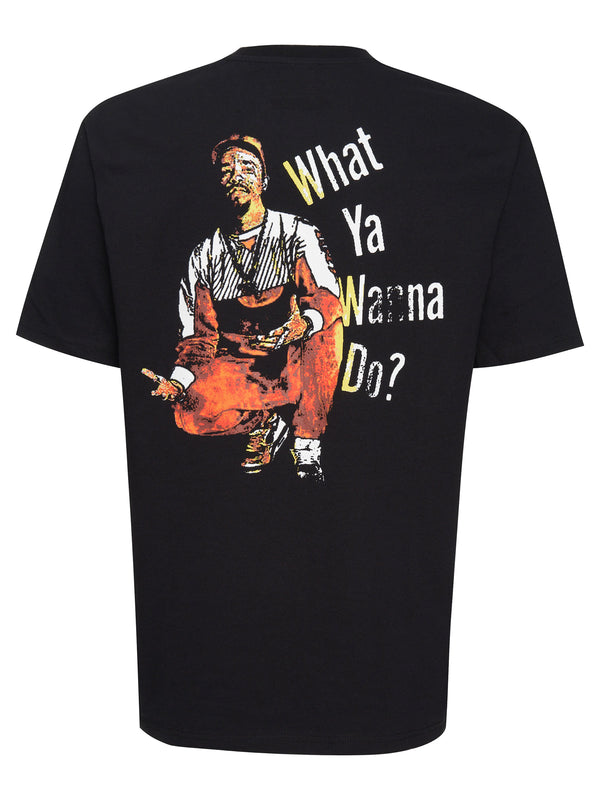 Recovered Clothing Unisex Ice T What Ya Wanna Do Relaxed Black T-Shirt