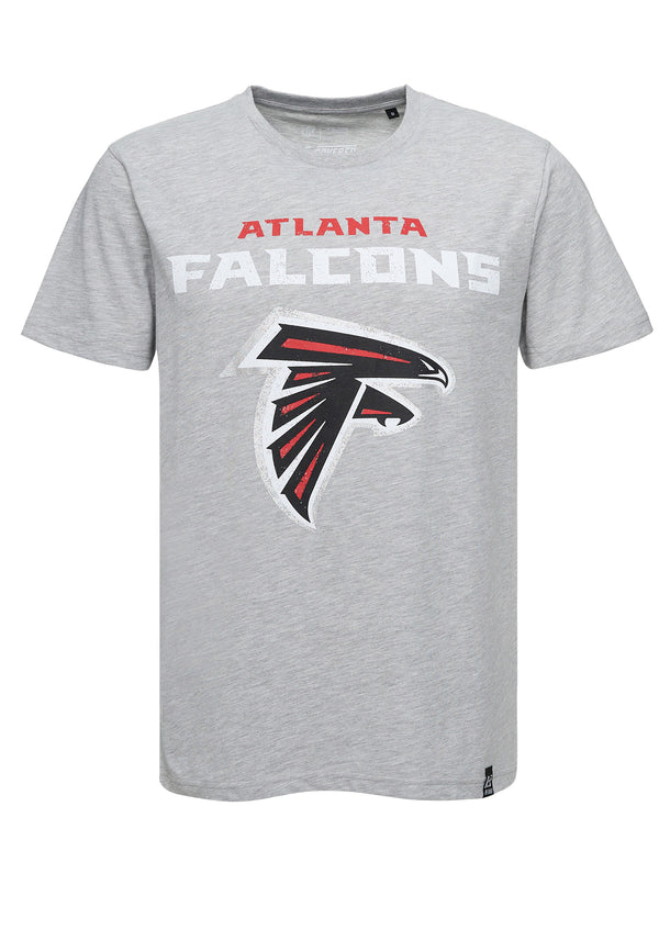 Recovered Clothing Unisex NFL Falcons Grey Marl Core T-shirt