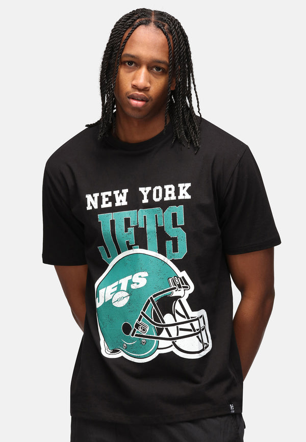 recovered clothing Unisex NFL Jets Helmet Black Relaxed T-shirt