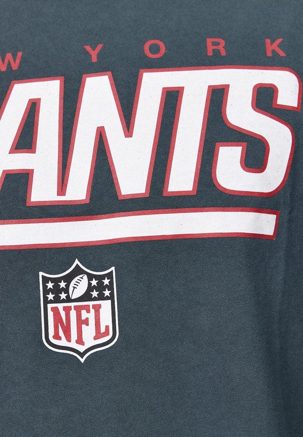 Recovered Clothing Unisex NFL New York Giants Oversized L/S Washed Black T-Shirt