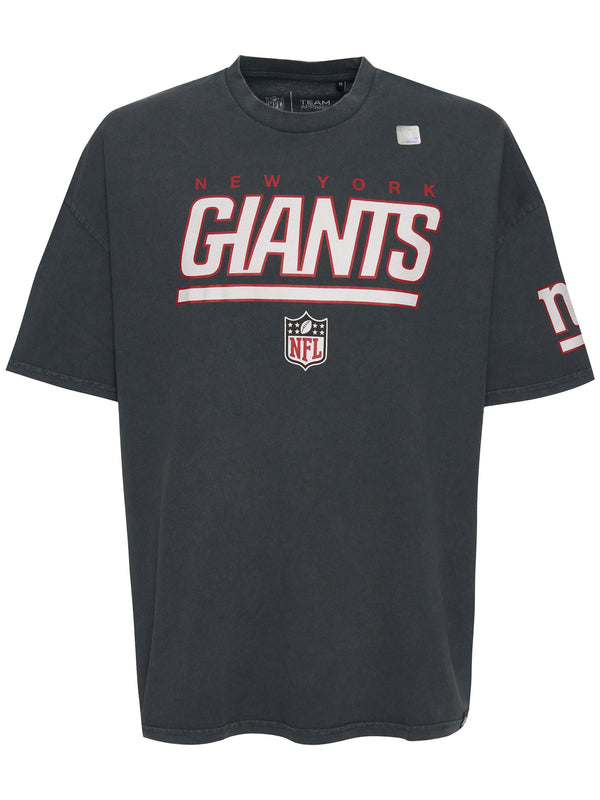 Recovered Clothing Unisex NFL New York Giants Oversized Washed Black T-Shirt
