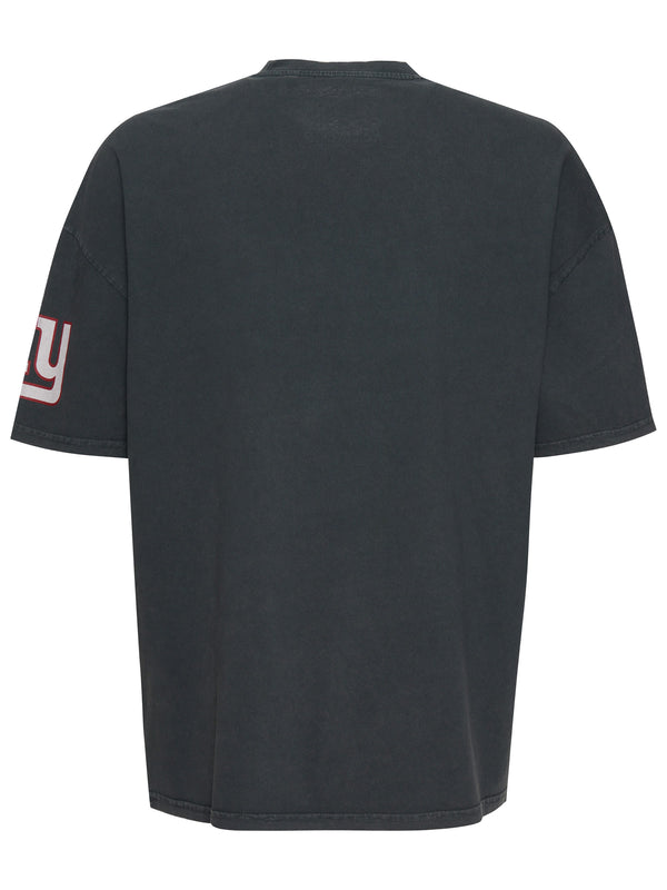 Recovered Clothing Unisex NFL New York Giants Oversized Washed Black T-Shirt