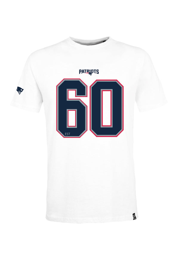 Recovered Clothing Unisex NFL Patriots 20 White Oversized T-shirt