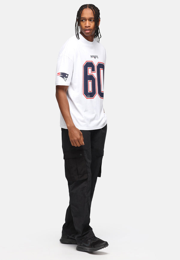 Recovered Clothing Unisex NFL Patriots 20 White Oversized T-shirt