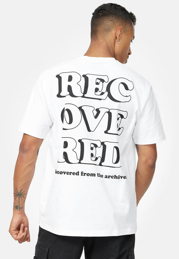 Recovered Clothing Unisex Recovered From The Archive Retro Relaxed White T-shirt