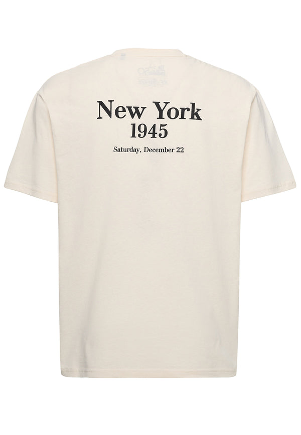 Recovered Clothing Unisex The Godfather New York 1945 Ecru Relaxed T-shirt