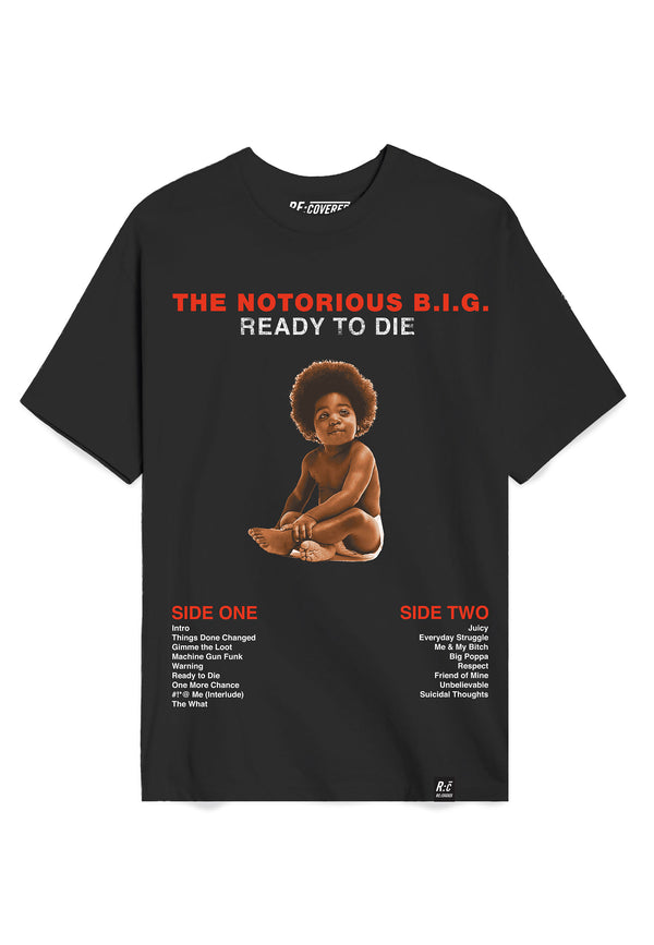 Recovered Clothing Unisex The Notorious B.I.G Ready To Die Black Relaxed T-shirt