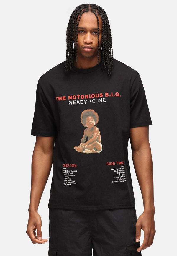 recovered clothing Unisex The Notorious B.I.G Ready To Die Black Relaxed T-shirt