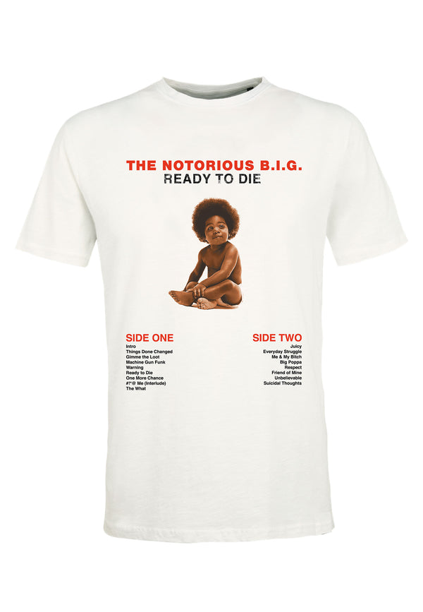 Recovered Clothing Unisex The Notorious B.I.G Ready To Die Ecru Relaxed T-shirt