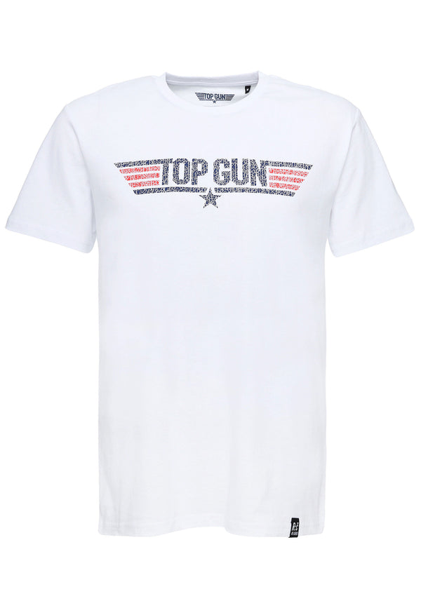 Recovered Clothing Unisex TOPGUN Logo White Core T-shirt