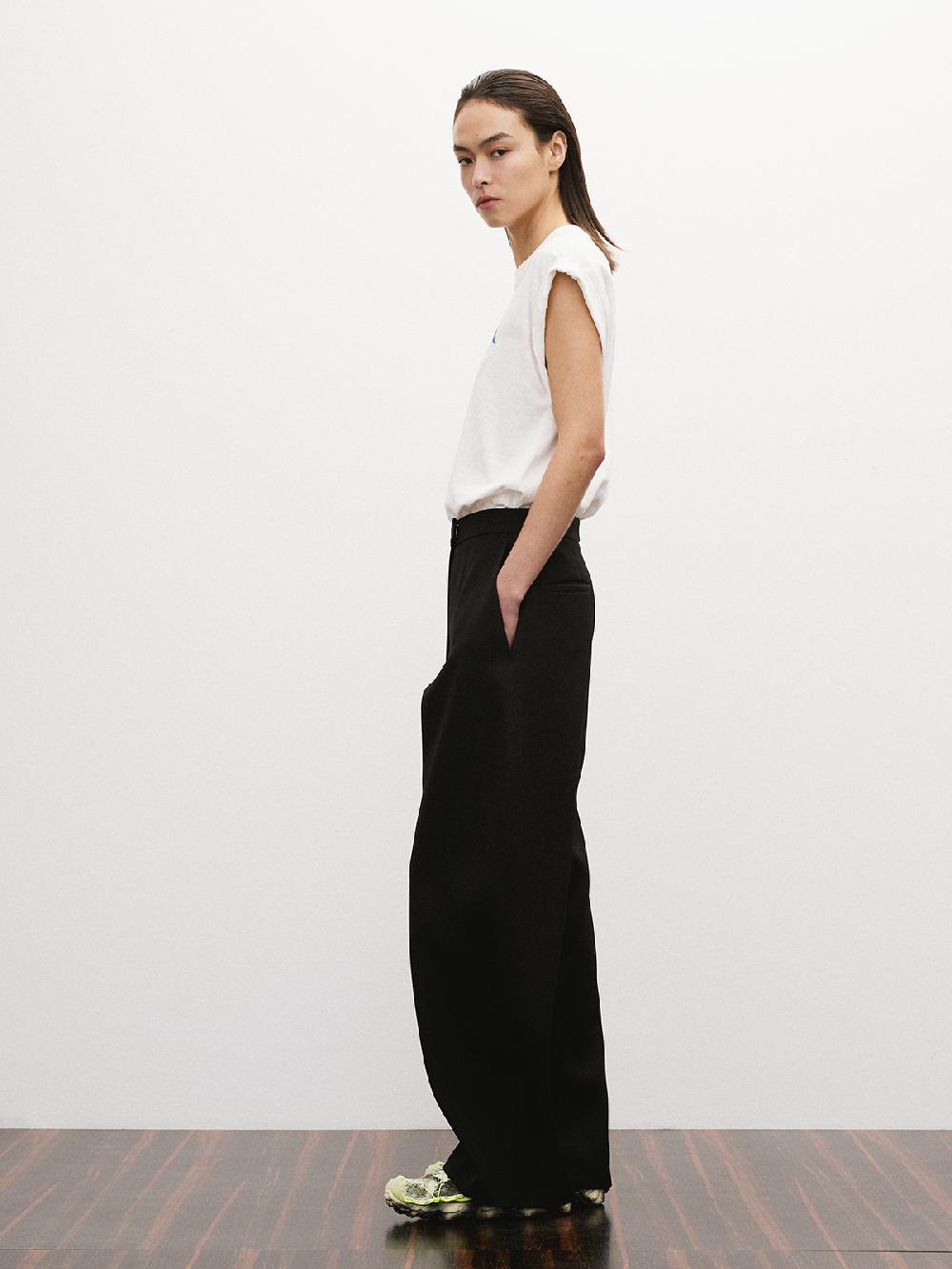 Recto AMERICA 1992 SLEEVELESS TURN UP T-SHIRT (OFF WHITE)