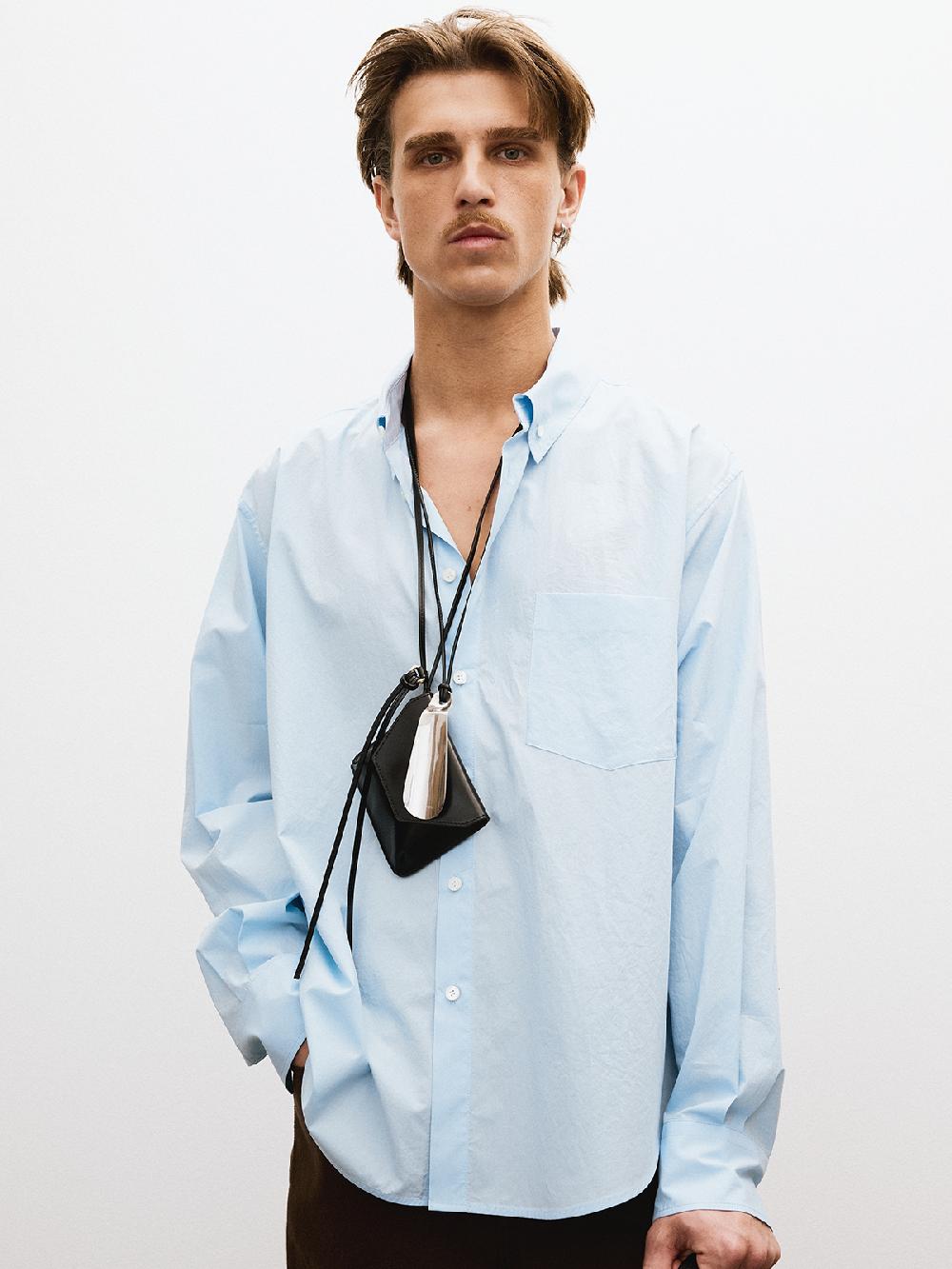 Recto MENS BUTTONS DOWN COLLAR CLASSIC SHIRT (SKY BLUE)