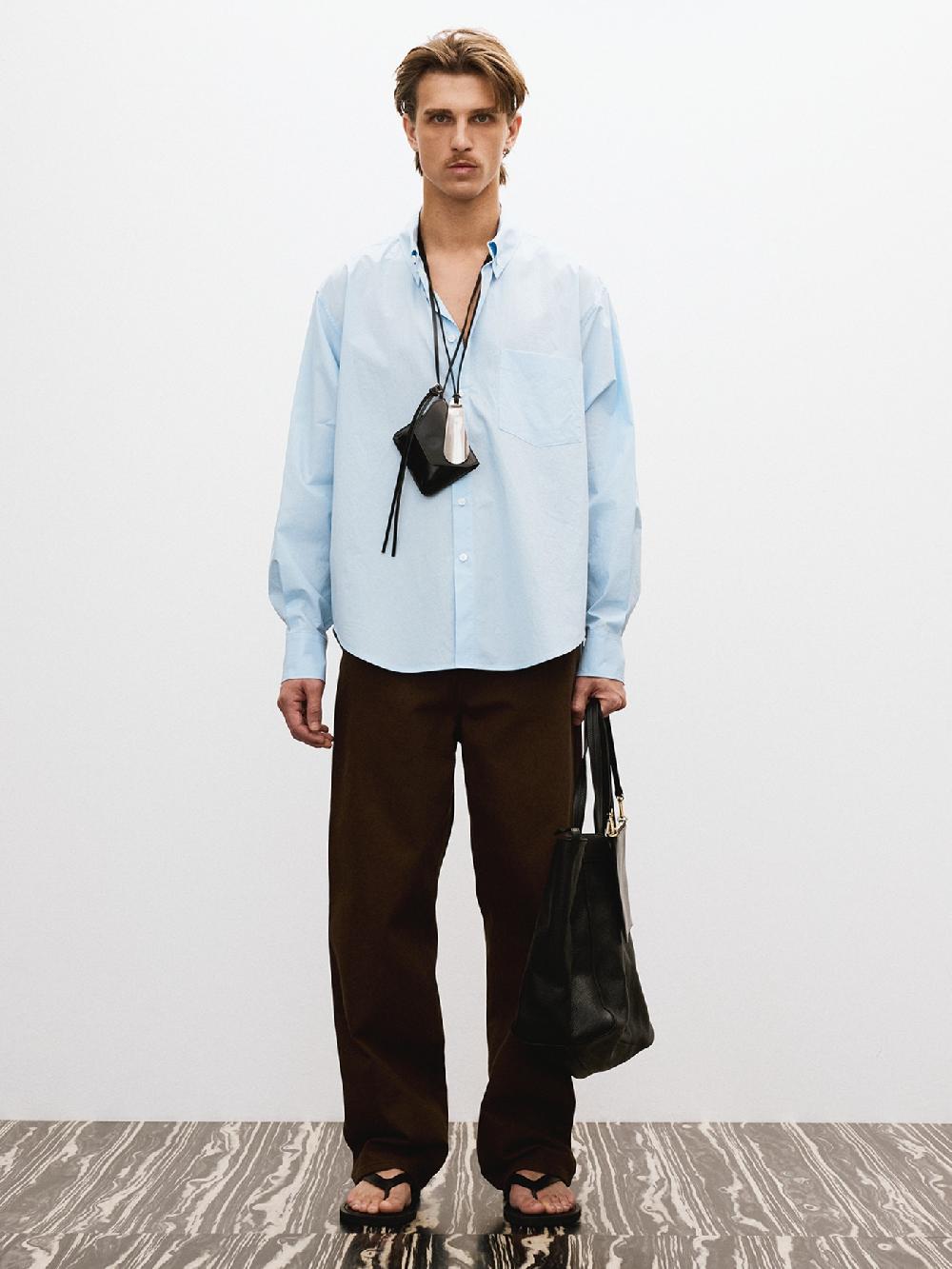 recto MENS BUTTONS DOWN COLLAR CLASSIC SHIRT (SKY BLUE)