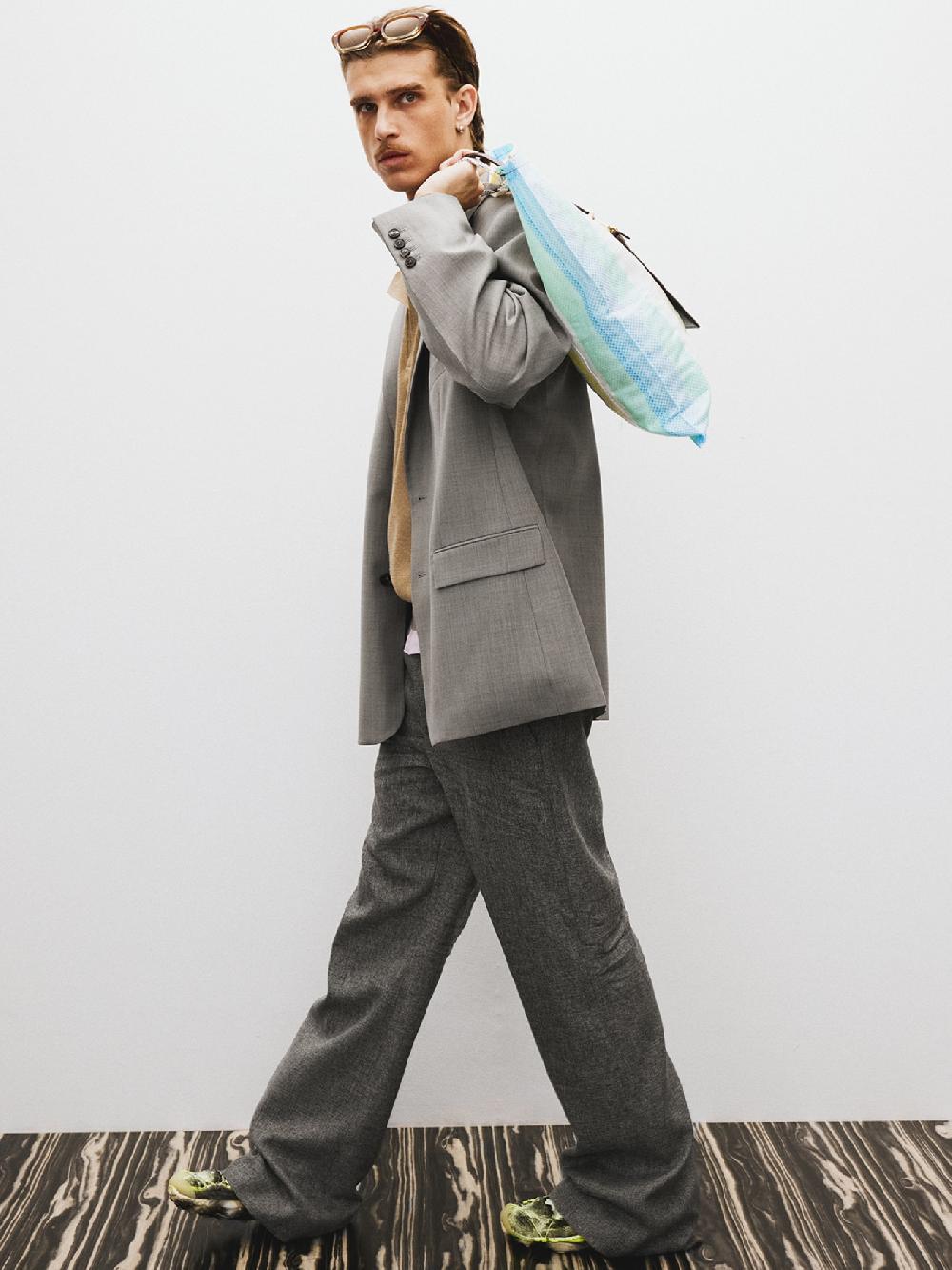 recto OVERSIZE SINGLE BREASTED JACKET (CHARCOAL GREY)