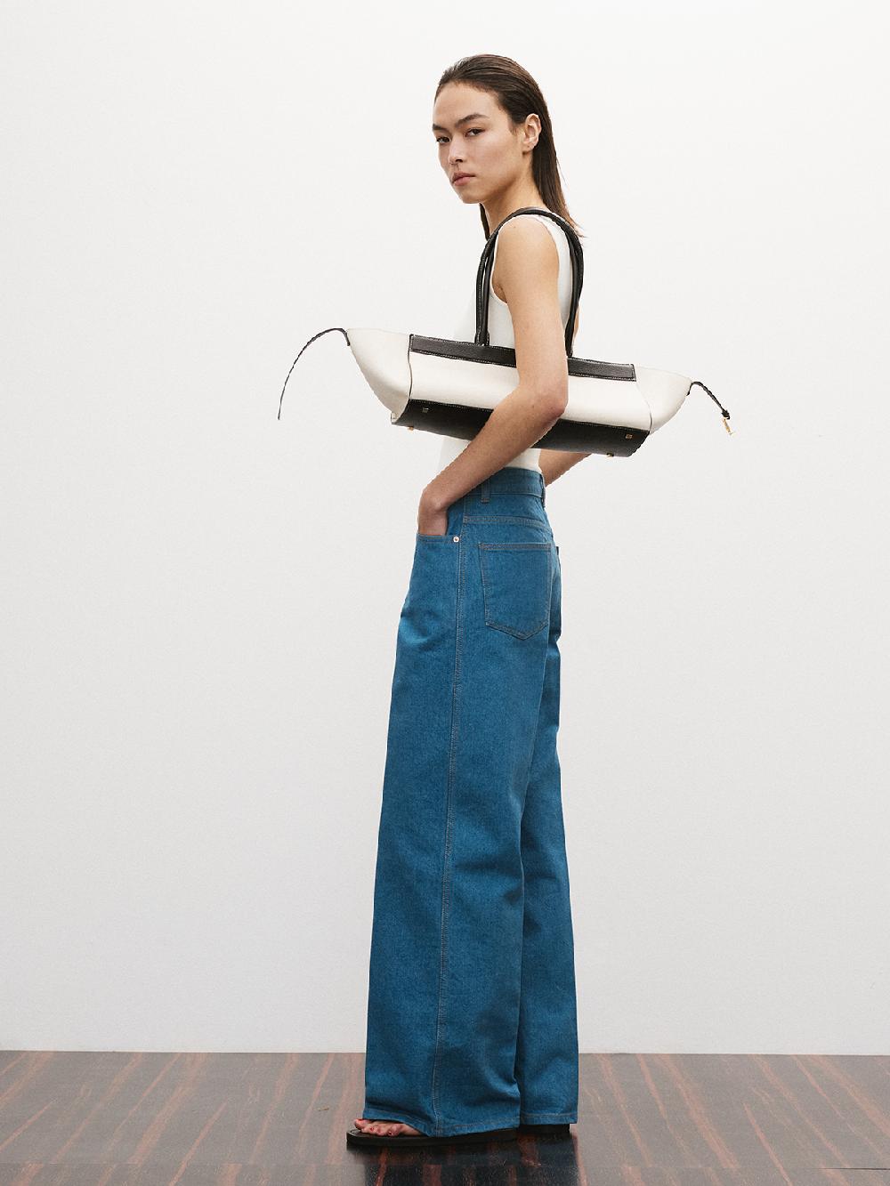 Recto 70S CLASSIC FLARED DENIM PANTS (DUSTY BLUE)