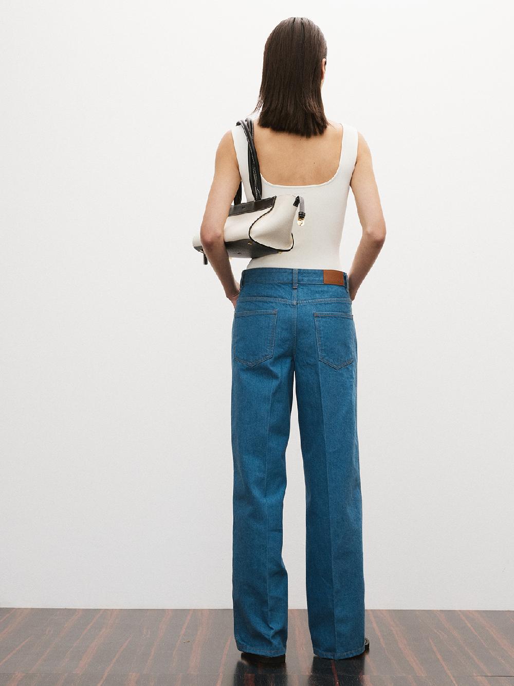 Recto 70S CLASSIC FLARED DENIM PANTS (DUSTY BLUE)