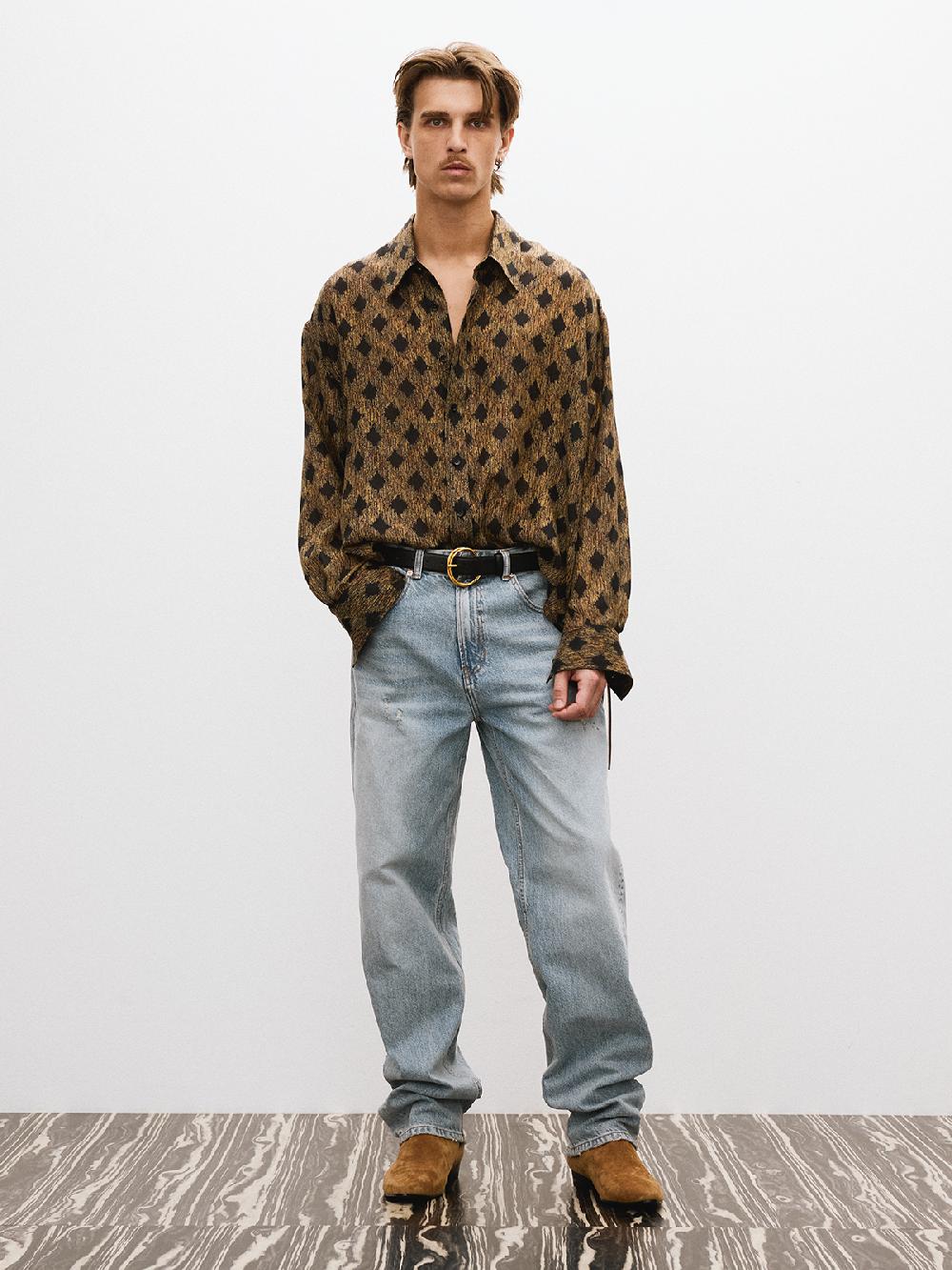 Recto 80S FRENCH PRINTING DADDY SHIRT (BLACK)